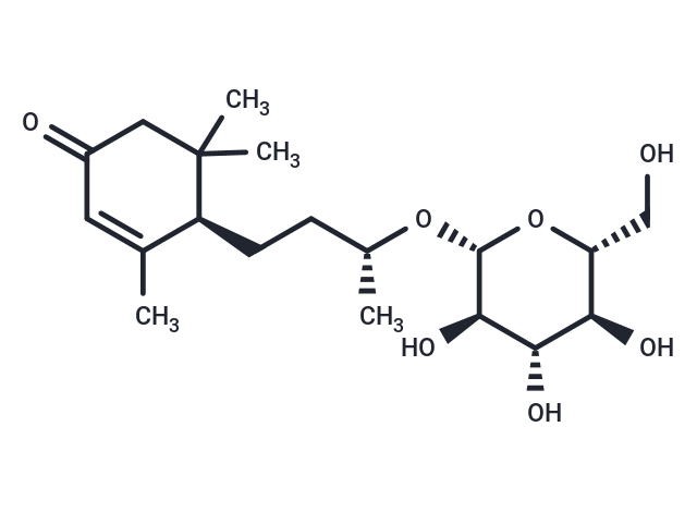 Blumenol C glucoside Chemical Structure