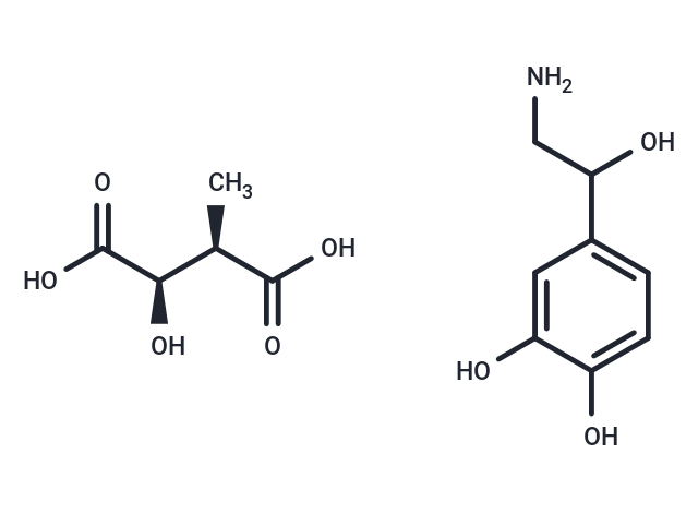 Norepinephrine bitartrate salt Chemical Structure