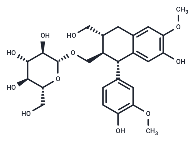 TargetMol Chemical Structure (+)-Isolariciresinol 9'-O-glucoside