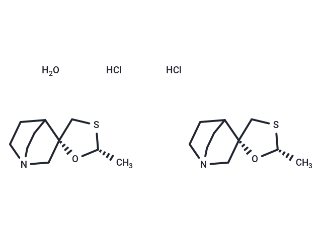 Cevimeline hydrochloride hemihydrate Chemical Structure