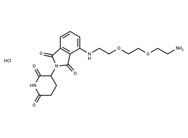 TargetMol Chemical Structure Thalidomide-PEG2-C2-NH2 hydrochloride