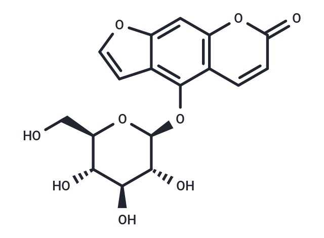 TargetMol Chemical Structure Bergaptol O-β-D-glucopyranoside