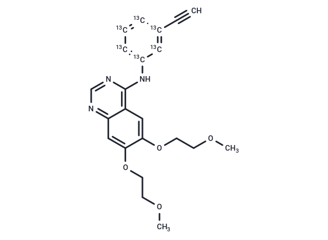 TargetMol Chemical Structure Erlotinib-13C6