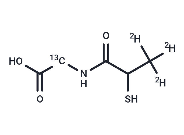 TargetMol Chemical Structure Tiopronin 13C D3
