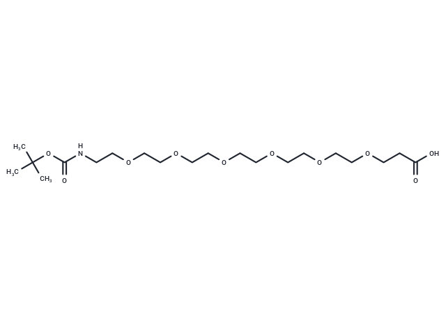 TargetMol Chemical Structure Boc-NH-PEG6-CH2CH2COOH