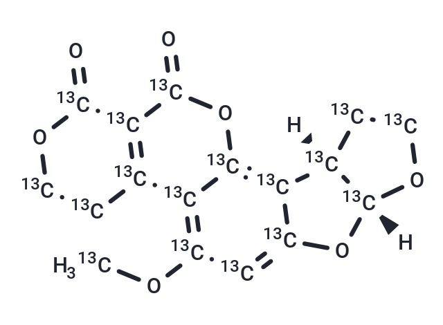 TargetMol Chemical Structure Aflatoxin G2-13C17