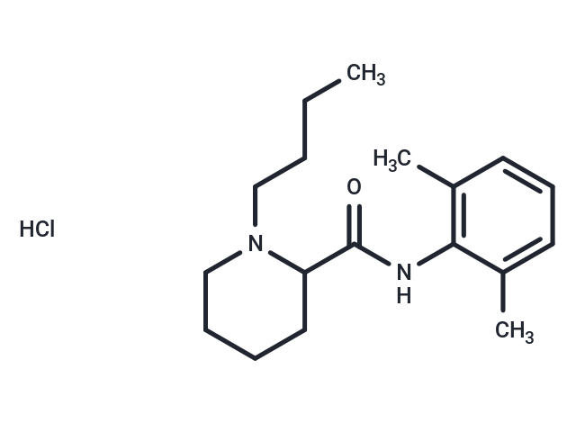 Bupivacaine hydrochloride Chemical Structure