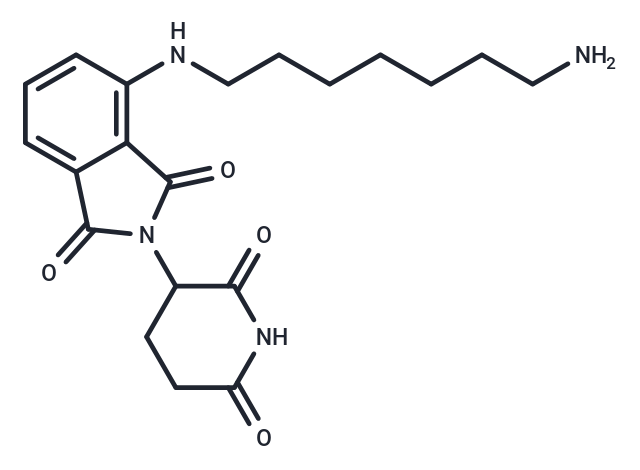 Pomalidomide-C7-NH2 hydrochloride Chemical Structure