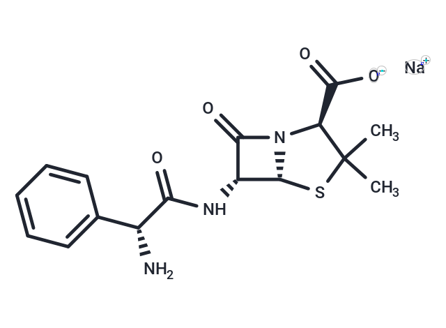 Ampicillin sodium Chemical Structure