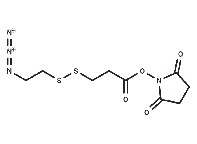 TargetMol Chemical Structure Azidoethyl-SS-propionic NHS ester