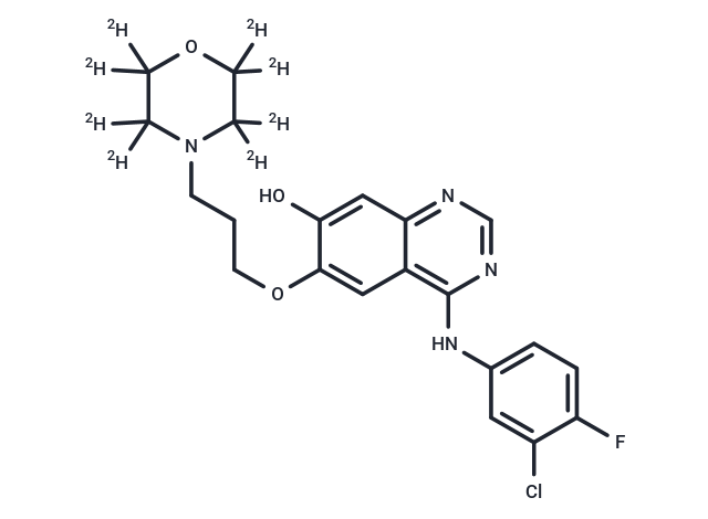 O-Desmethyl gefitinib D8 Chemical Structure