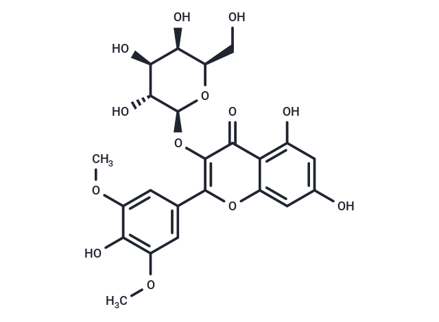Syringetin 3-O-galactoside Chemical Structure