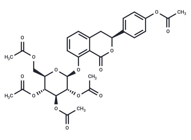 TargetMol Chemical Structure (3S)-Hydrangenol 8-O-glucoside pentaacetate