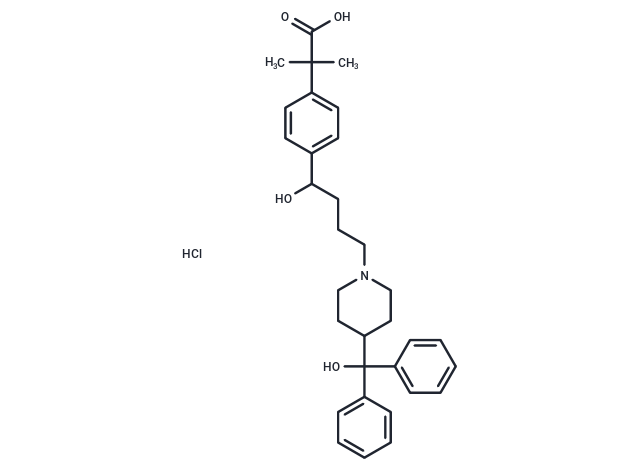 Fexofenadine hydrochloride Chemical Structure