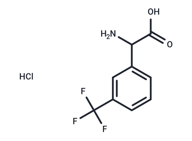 2-Amino-2-(3-(trifluoromethyl)phenyl)acetic acid hydrochloride Chemical Structure