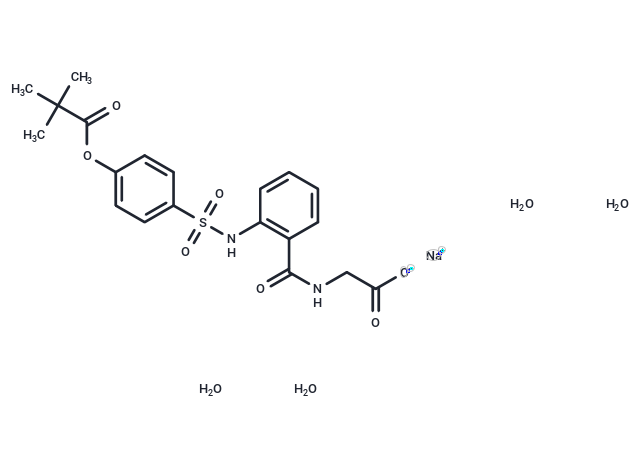 TargetMol Chemical Structure Sivelestat sodium tetrahydrate