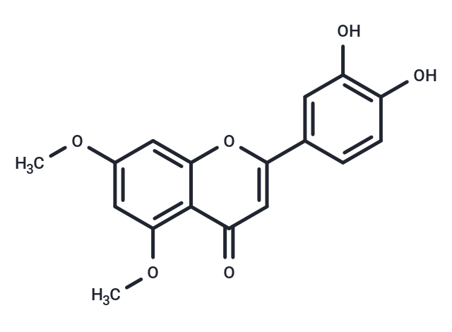 5,7-Dimethoxyluteolin Chemical Structure