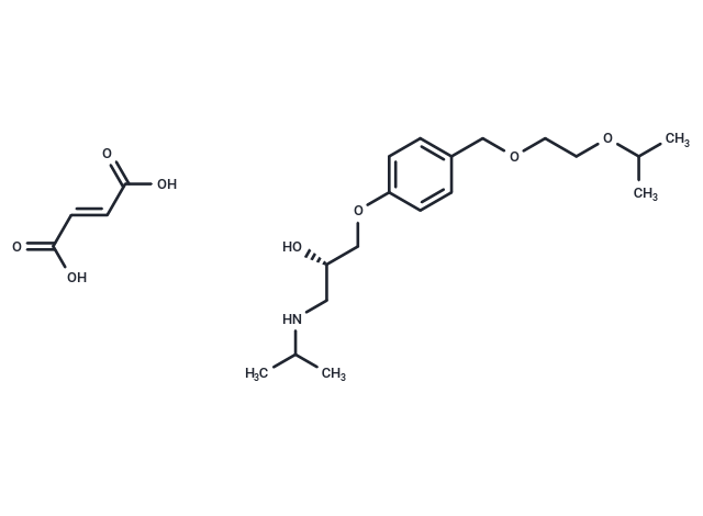 S(-)-Bisoprolol fumarate Chemical Structure
