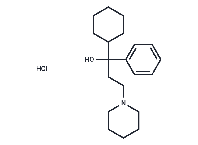 Trihexyphenidyl hydrochloride Chemical Structure