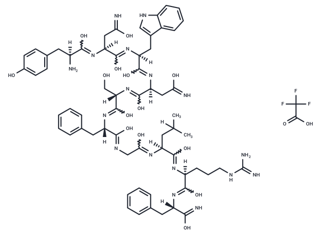 Kisspeptin-10, human (TFA)(374675-21-5,FREE) Chemical Structure