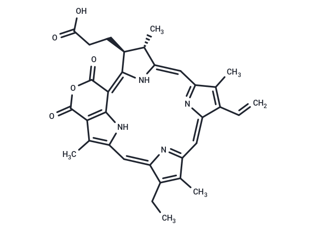 Purpurin 18 Chemical Structure