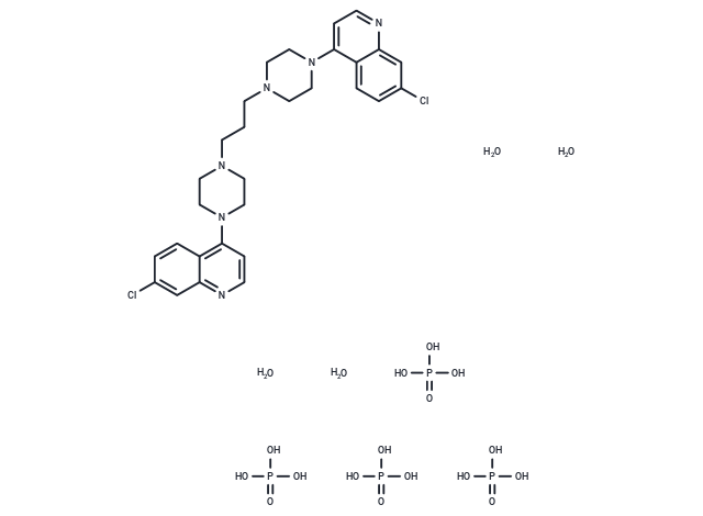 Piperaquine tetraphosphate tetrahydrate Chemical Structure