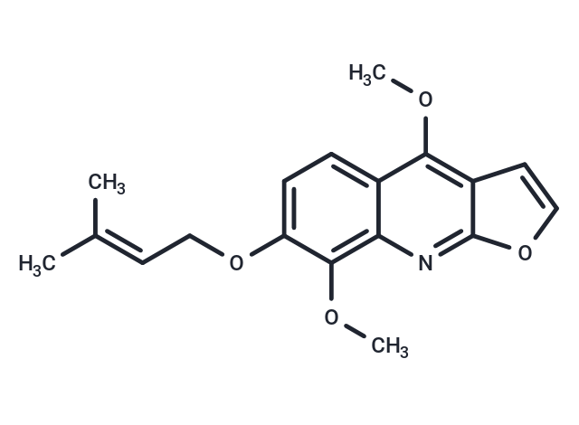 TargetMol Chemical Structure 7-Isopentenyloxy-gamma-fagarine