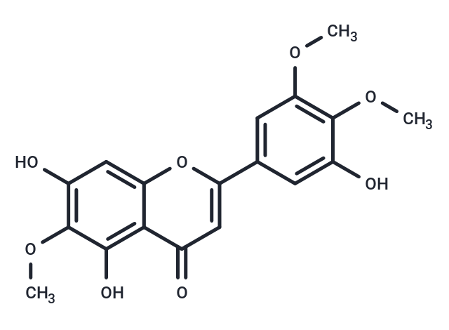5,​7,​3'-​Trihydroxy-​6,​4',​5'-​trimethoxyflavone Chemical Structure