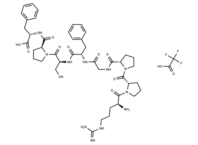 [Des-Arg9]-Bradykinin TFA Chemical Structure