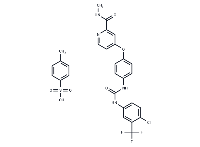 Sorafenib tosylate Chemical Structure