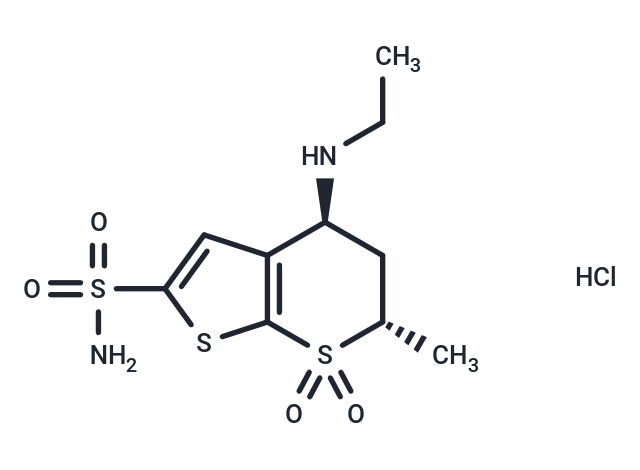 Dorzolamide hydrochloride Chemical Structure
