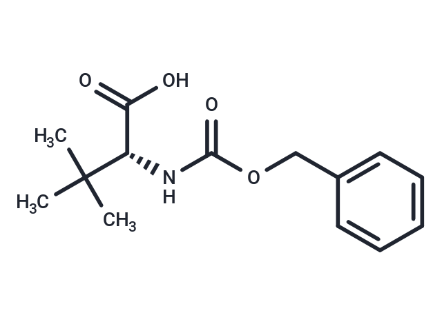 (R)-2-(((Benzyloxy)carbonyl)amino)-3,3-dimethylbutanoic acid Chemical Structure