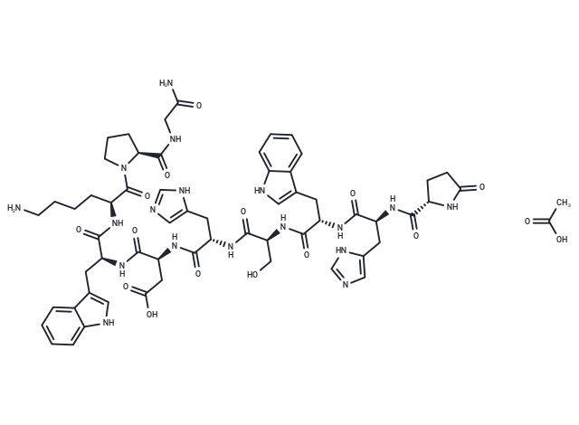 LGnRH-III, lamprey acetate(147859-97-0 free base) Chemical Structure