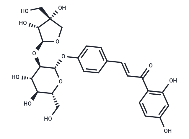 Isoliquiritin apioside Chemical Structure