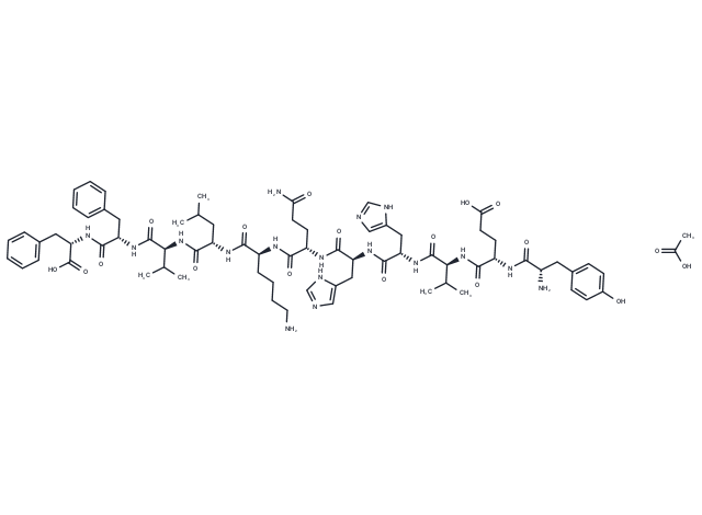 Amyloid β-Protein 10-20 acetate Chemical Structure
