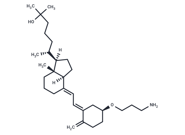 3-O-(2-Aminoethyl)-25-hydroxyvitamin D3 Chemical Structure