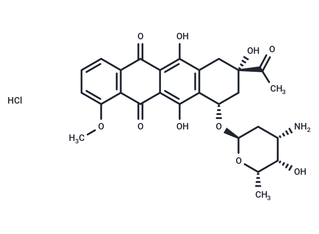 Daunorubicin hydrochloride Chemical Structure