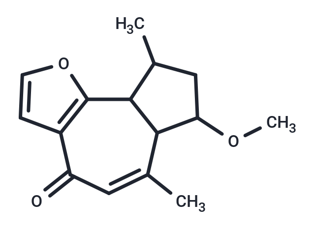 TargetMol Chemical Structure 2-Methoxyfuranoguaia-9-ene-8-one