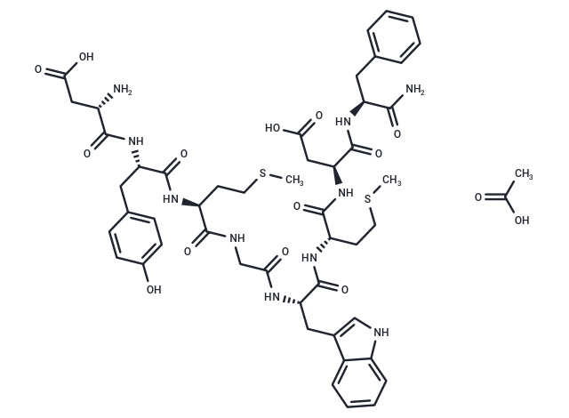 CCK Octapeptide, non-sulfated acetate Chemical Structure