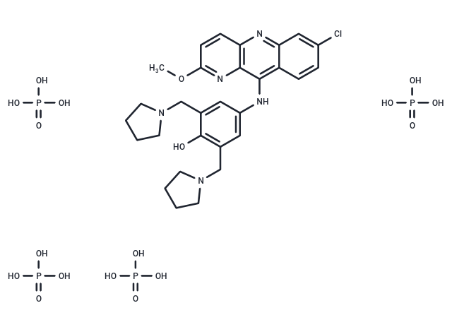 Pyronaridine tetraphosphate Chemical Structure