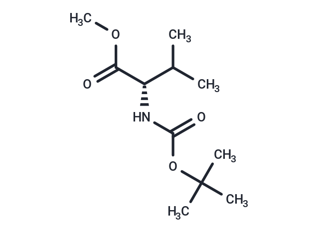 (S)-Methyl 2-((tert-butoxycarbonyl)amino)-3-methylbutanoate Chemical Structure