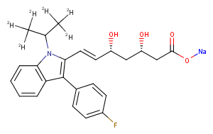 TargetMol Chemical Structure (3S,5R)-Fluvastatin D6 sodium