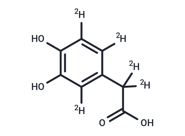 3,4-Dihydroxyphenylacetic Acid-d5 Chemical Structure