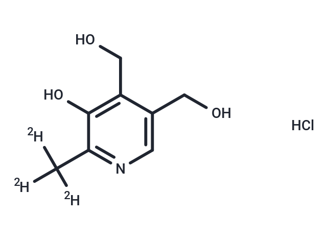 Pyridoxine-d3 Hydrochloride Chemical Structure