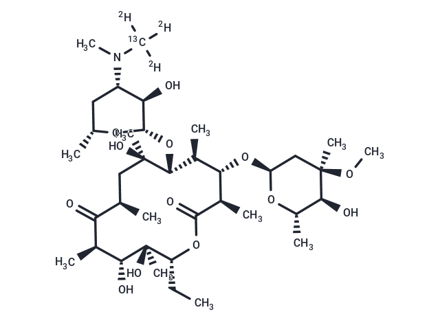 TargetMol Chemical Structure Erythromycin-13C-d3