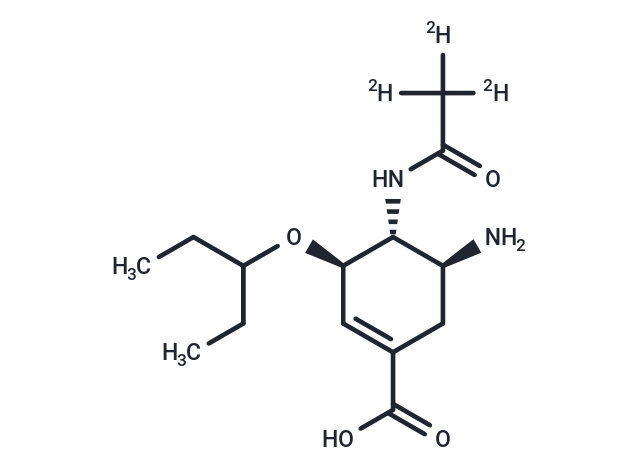 Oseltamivir-d3 acid Chemical Structure