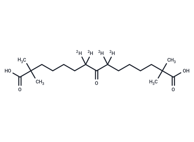 2,2,14,14-tetramethyl-8-oxopentadecanedioic acid-d4 Chemical Structure