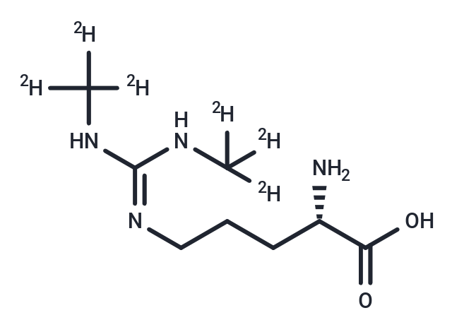 N,N'-Dimethylarginine-d6 Chemical Structure