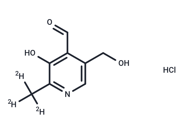 Pyridoxal-d3 Hydrochloride Chemical Structure