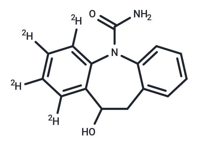10,11-Dihydro-10-hydroxycarbamazepine-d4 Chemical Structure